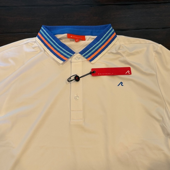 Redvanly Men’s XL Mael Bright White Performance Polo MSRP $110